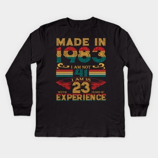 Made in 1983 Kids Long Sleeve T-Shirt